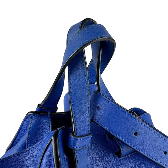 Loewe Handbags - Loewe Blue Leather Shoulder Bag Hammock Gold